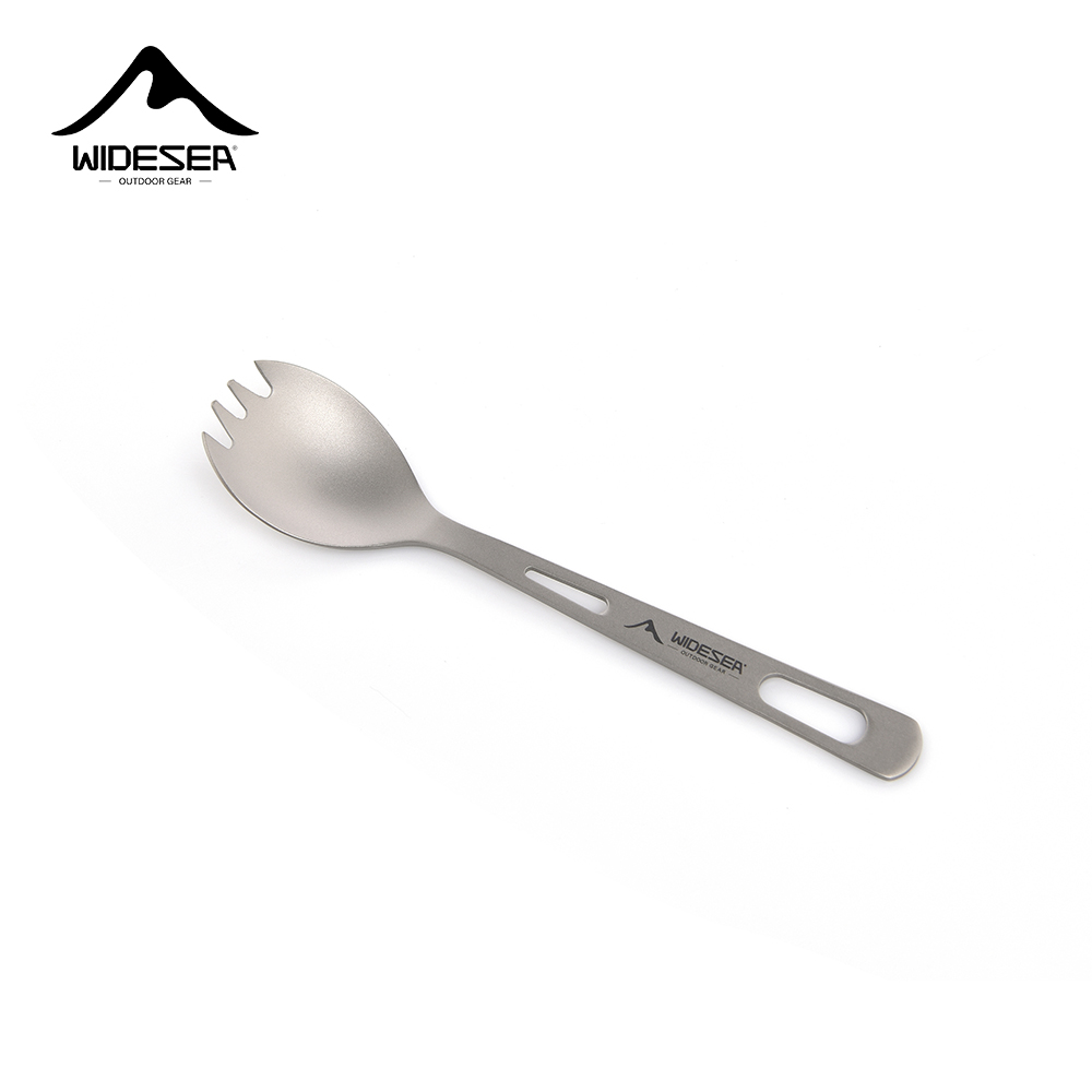 Kitchen Baking Utensil Set - Zestaw kempingowy Widesea: łyżka-taśmówka, tytanowa łyżka,