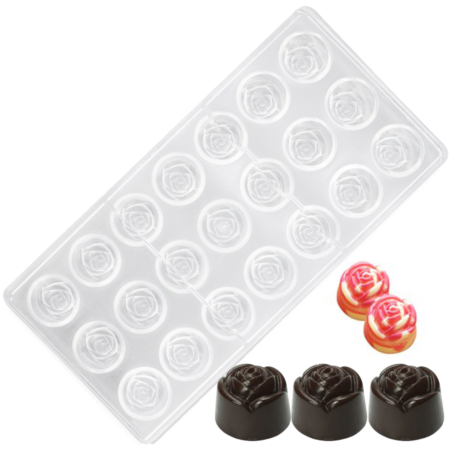 Kitchen And Baking Tools - Formy do czekoladek z twardego, przezroczystego