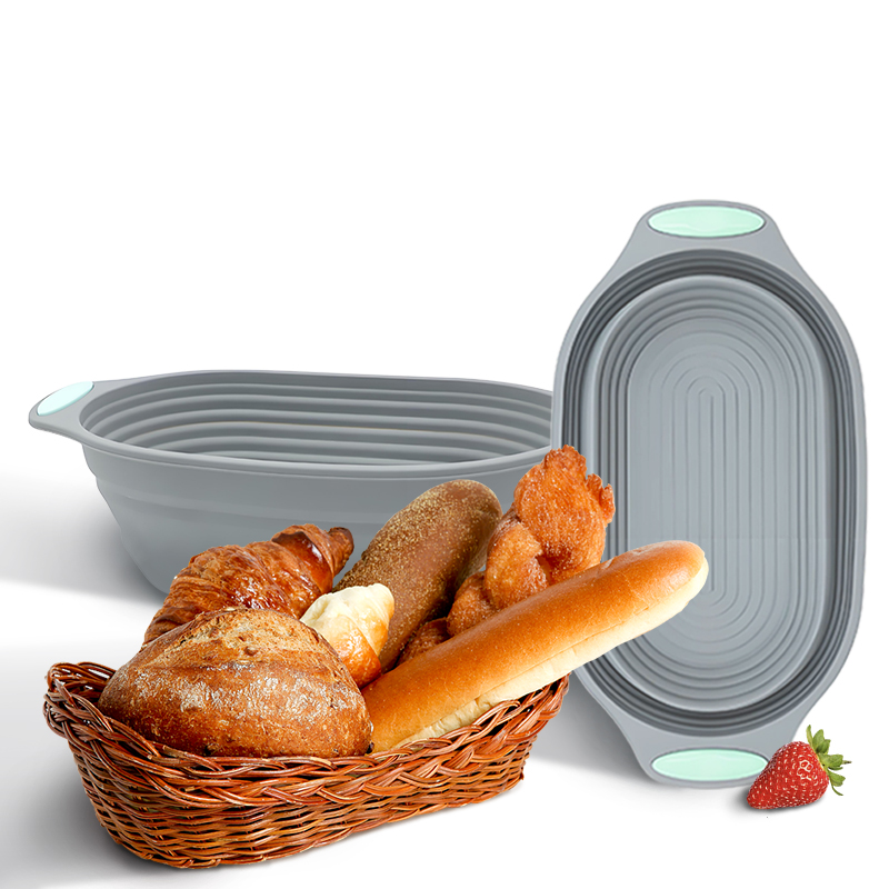 Kitchen And Baking Tools - 1 szt. Silikonowy składany kosz do