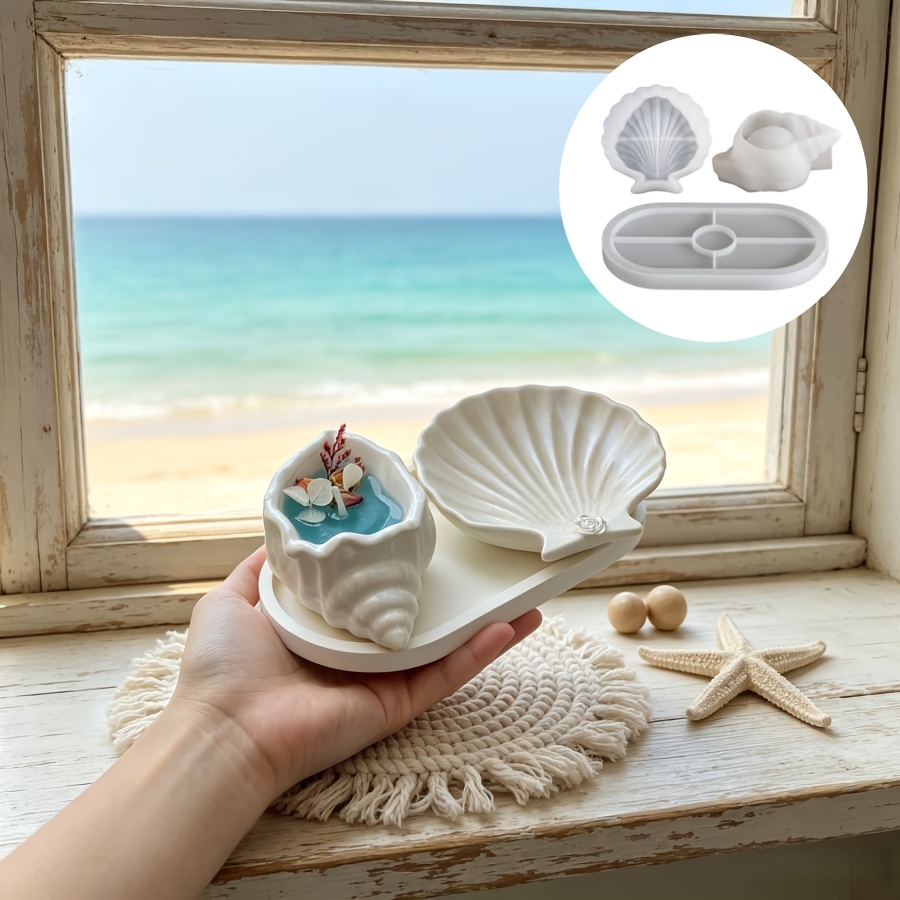 Kitchen Baking Utensil Set - 3-częściowy zestaw z serii morskiej, zawierający