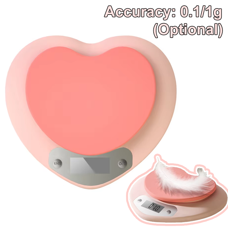 Kitchen Scale Precise - Cyfrowa waga kuchenna różowa w kształcie