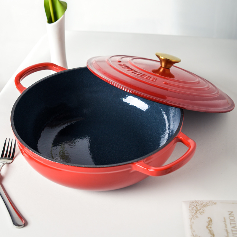 30cm emaliowany żeliwny okrągł – Bread Baking Kitchen Utensils recenzja i cena