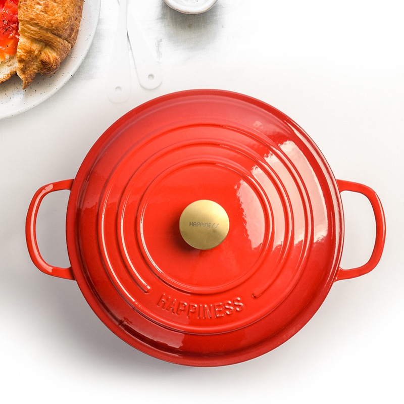 30cm emaliowany żeliwny okrągł – Bread Baking Kitchen Utensils recenzja i cena