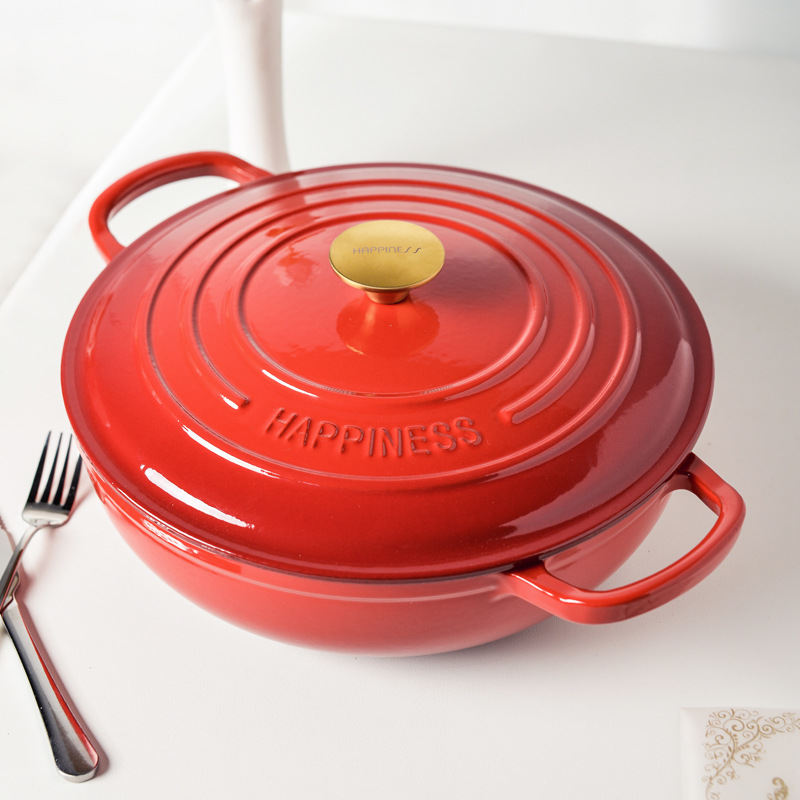 30cm emaliowany żeliwny okrągł – Bread Baking Kitchen Utensils recenzja i cena