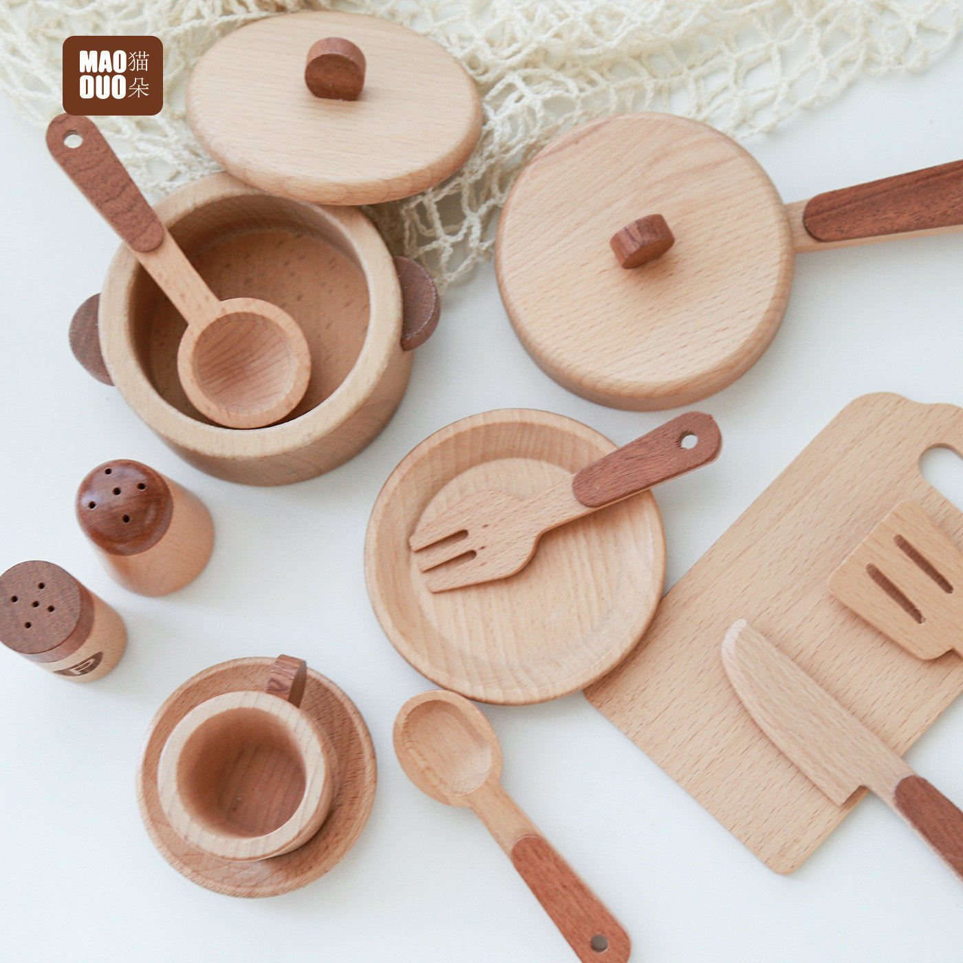 Maoduo Toys Drewniany Zestaw K – Kitchen Baking Utensil Set recenzja i cena